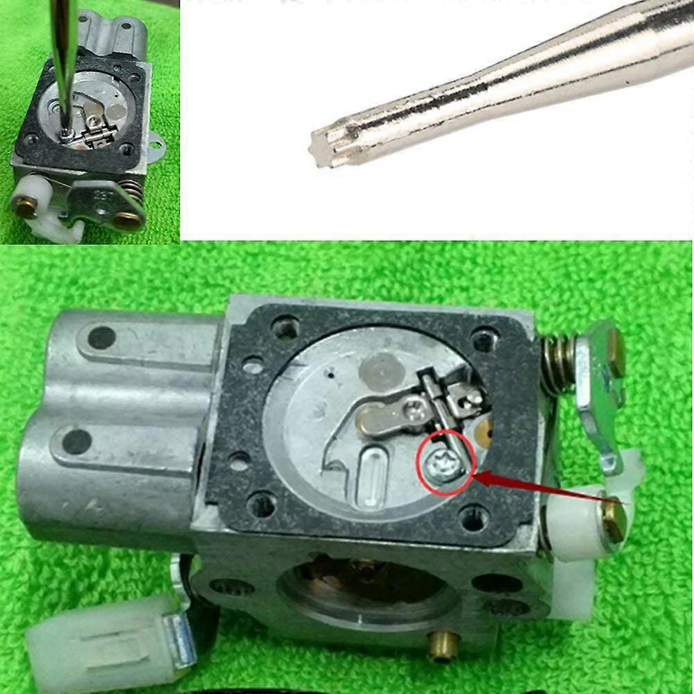 Carburetor Adjustment Tool with Carburetor Cleaning Brush Needle