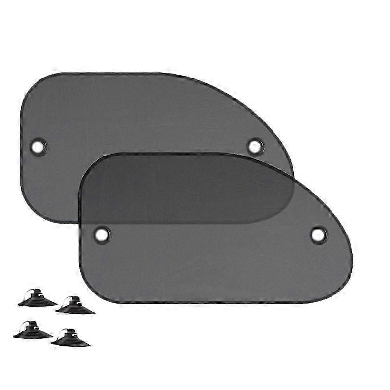 2Pcs Universal Size 25.59X14.96 Inch Car Sun Shade for Side Window with Suction Cups for Baby Kids