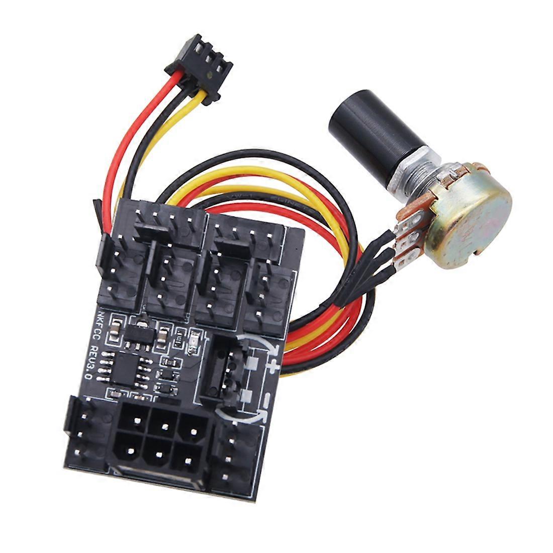 Computer Case Miner Fan Speed Controller 8-Channel Fan Hub PWM High-Power Violent Fan Controller Fan