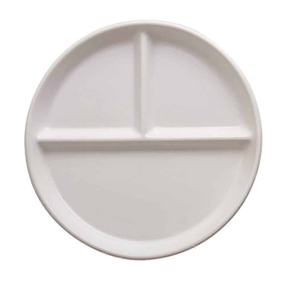 Elegant Round Portion Control Divided Plate for Dinner 8 Inch