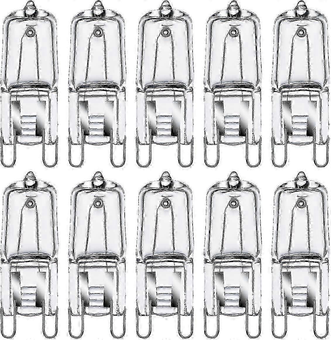 Paquet de 10 ampoules halogènes G9, 35W, 230V, 2800K blanc chaud, ampoules à capsule à intensité variable