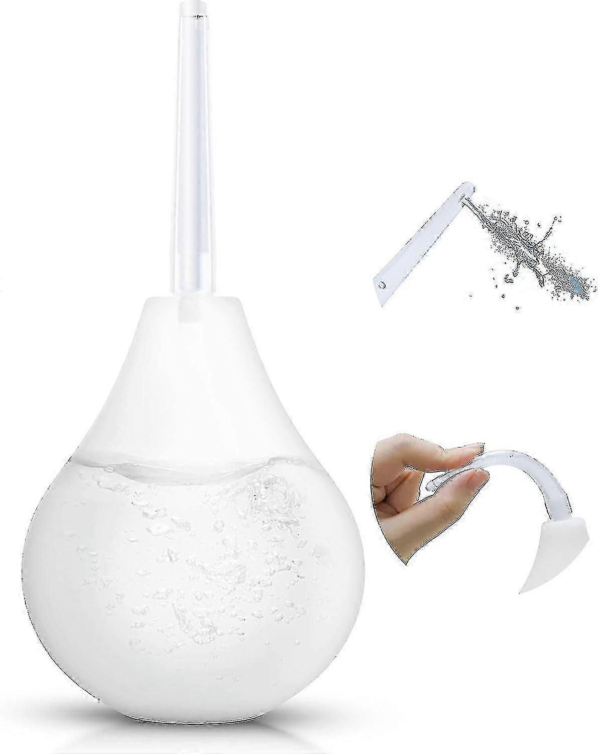 투명 224ml 항문 및 질 관장 전구 - 의료용 실리콘, BPA 무함유