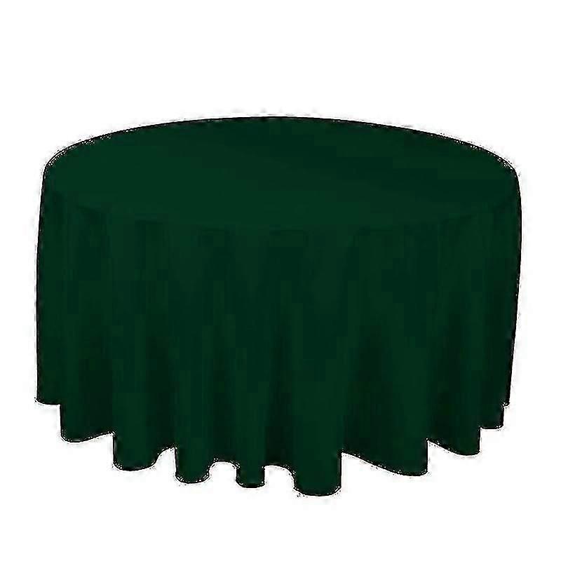 1pcs Polyester Nappe Ronde Blancblackredbluegold Solid Table Cloth Pour Mariage Fête Table Couverture Maison Décor