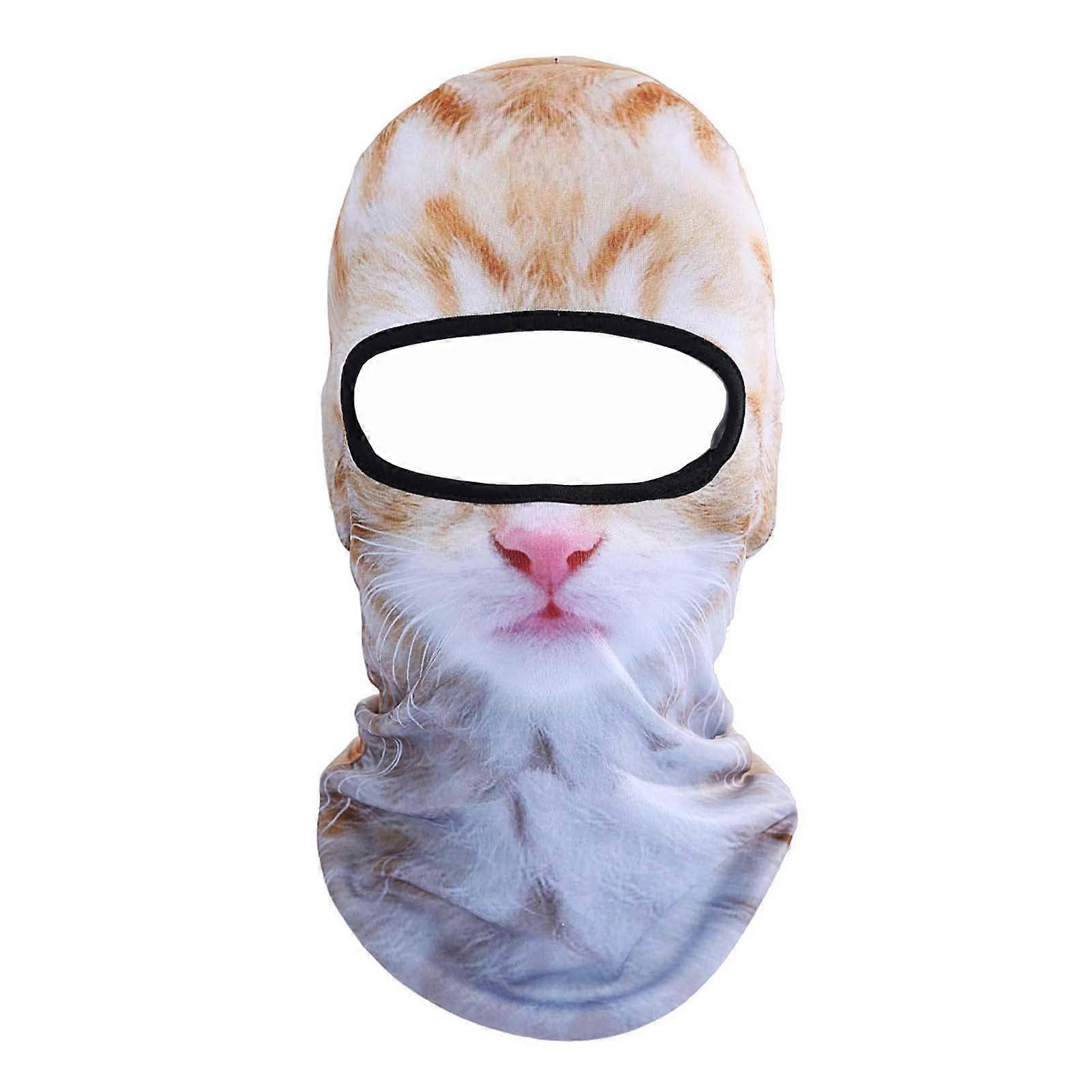 Cat Balaklavası, Shark Balaklavası, Halloween Hat, Cute Full Full Face Hooded Mask Animal Ski Mask Walking Riders Open Air