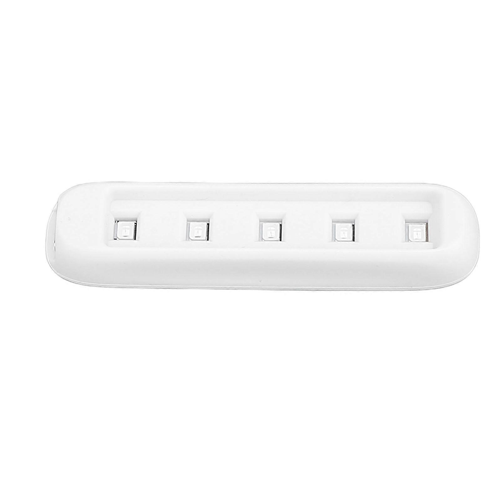 5 Pack UV Curing Lamp, 5 LED USB Mini Multifunctional UV Resin Nail Art Lamp, 395nm, Rectangular, White