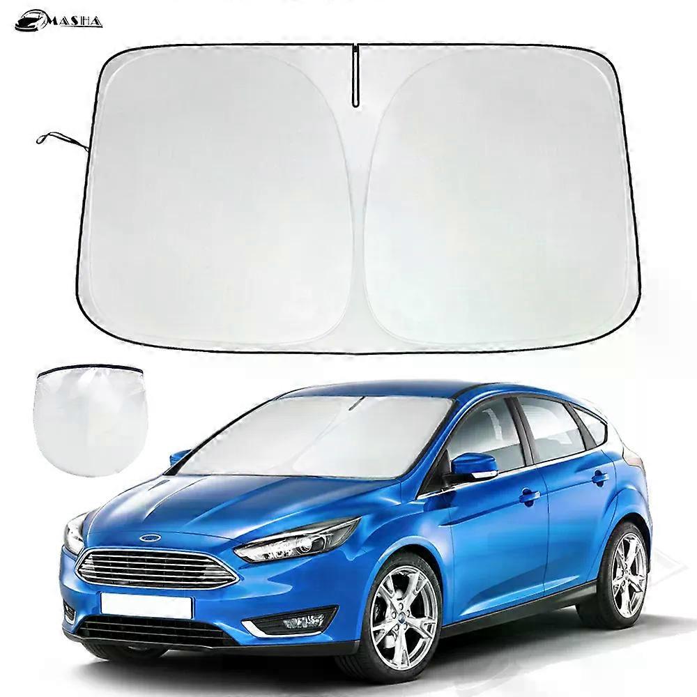 Car Windshield Sun Shade for Ford Focus 2012-2018 Hatchback Accessories Window Shade Foldable Sun Visor Protector Blocks UV Rays