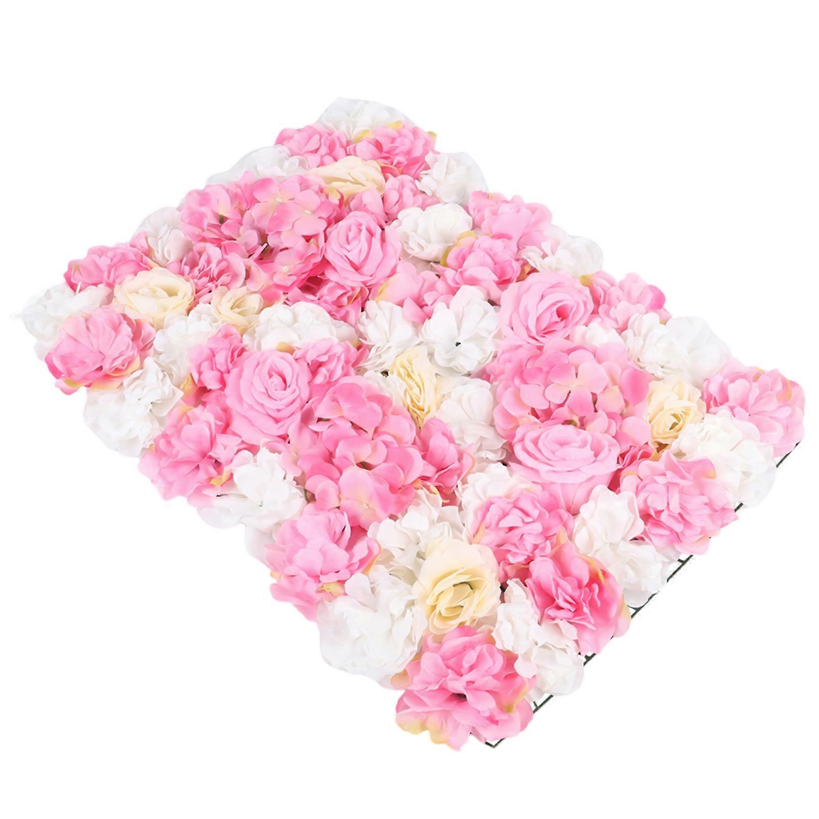 12pcs Artificial Flower Backdrop Artificial Flower Wall Panels Background Wedding Party Layout Decoration