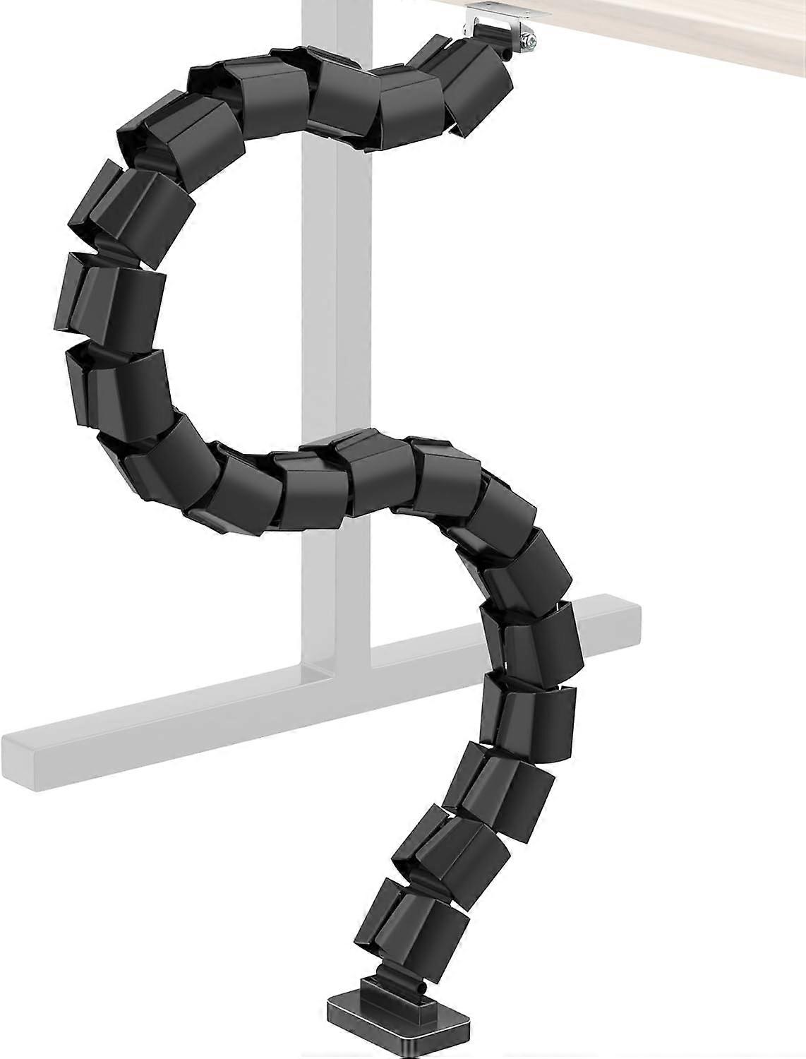 Black square snake tube 100cm [for lifting table]