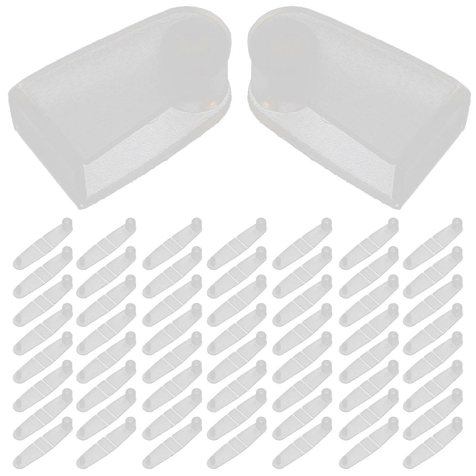 100Pcs Plastic Keychian Clips Plastic Foldable Clips Folding Clip Plastic Folding Clip Plastic Clip