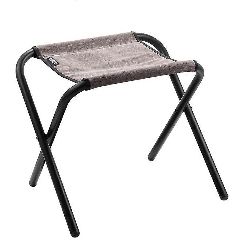 F-35-H folding stool, camp stool, low chair, canvas fabric, brown