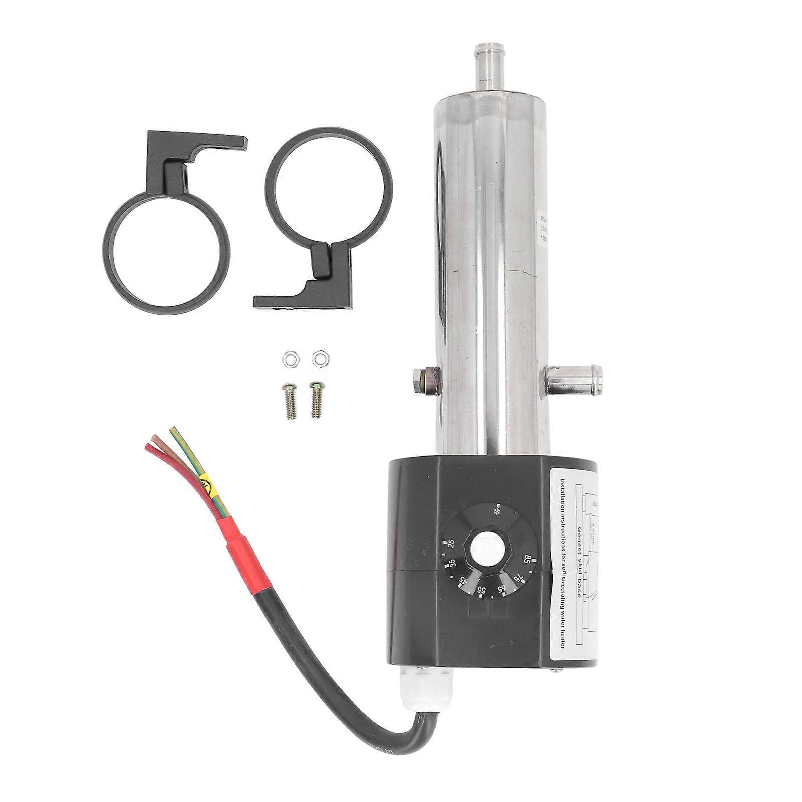 Engine Water Jacket Heater Adjustable Temperature Diesel Generator Coolant Heater 1500W