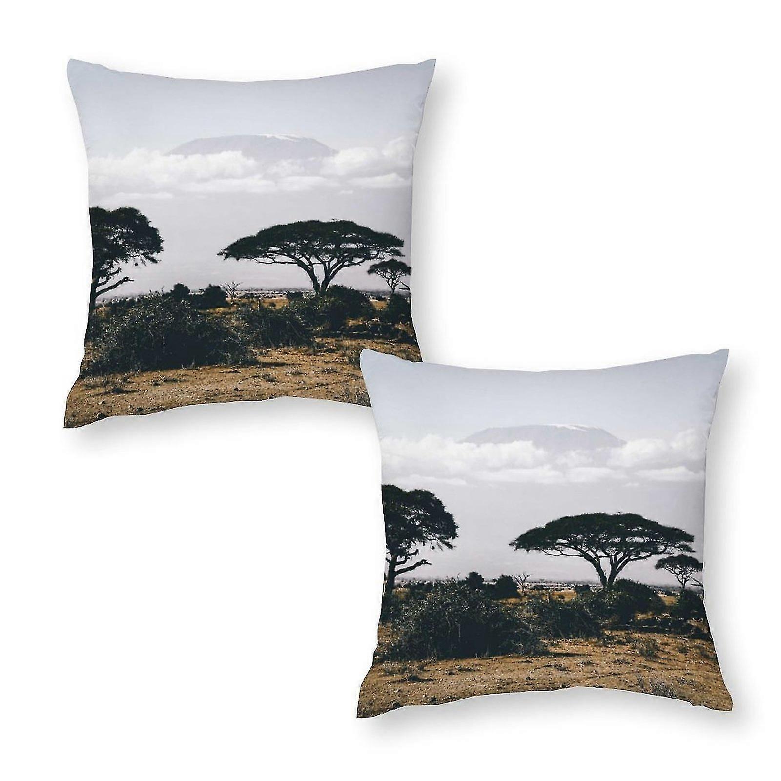 Photography Of Wild Trees Set Of 2 Pillowcase