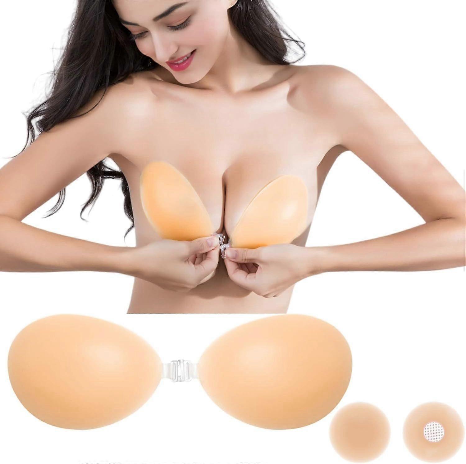 2025 Latest Model  Adhesive Bra Strapless Backless Invisible Push up Silicone