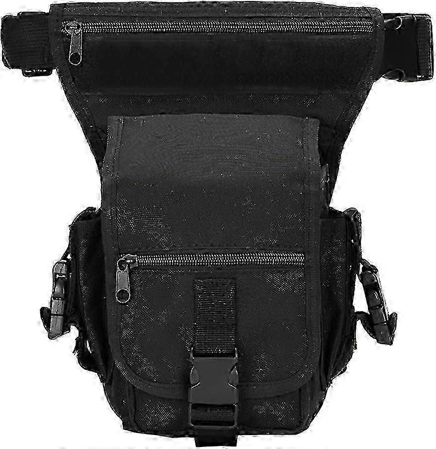 Bolsa de Perna Tática para Homens e Mulheres, Preta
