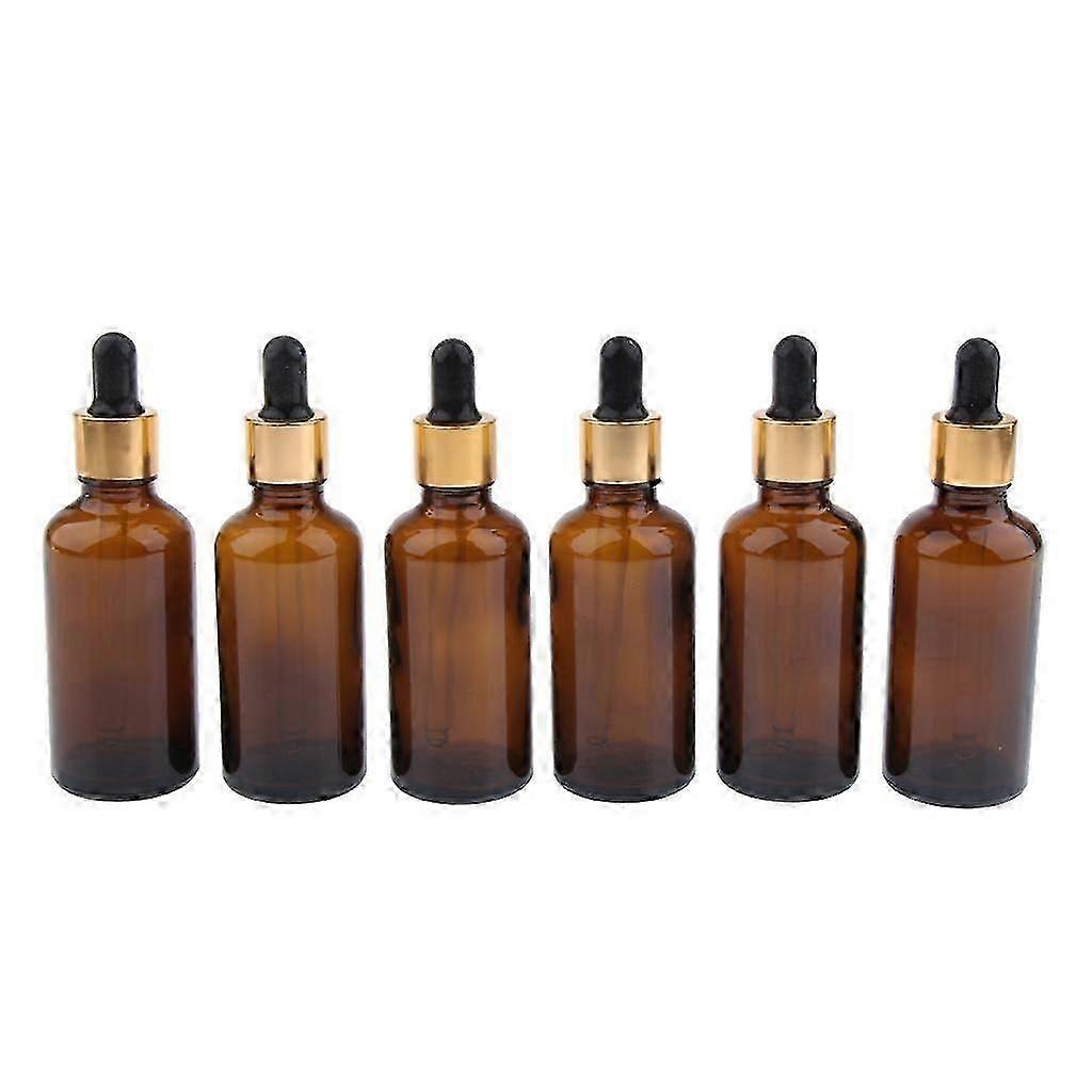 Travel, 6pcs, Empty Dropper Bottles Jar , Eye Liquid Containers for Essential Oils Perfumes