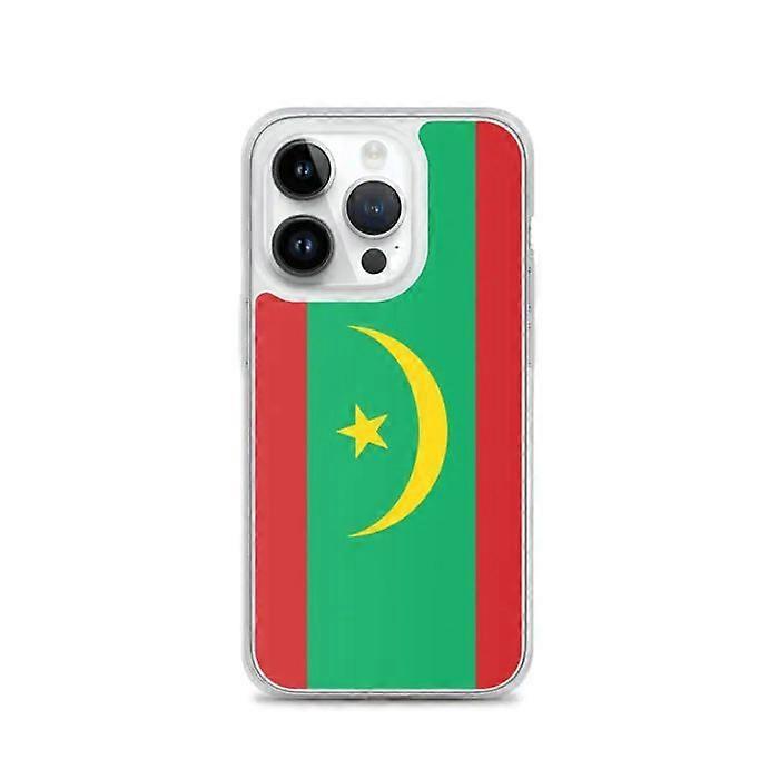 iPhone Case - Mauritania - Official Flag - Flexible - Multicolored - Compatible with iPhone 14 Pro