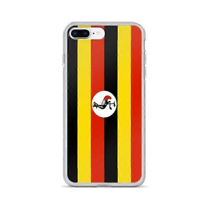 iPhone Case - iPhone 8 Plus - Uganda Flag - Flexible - Multicolor - Unique Design