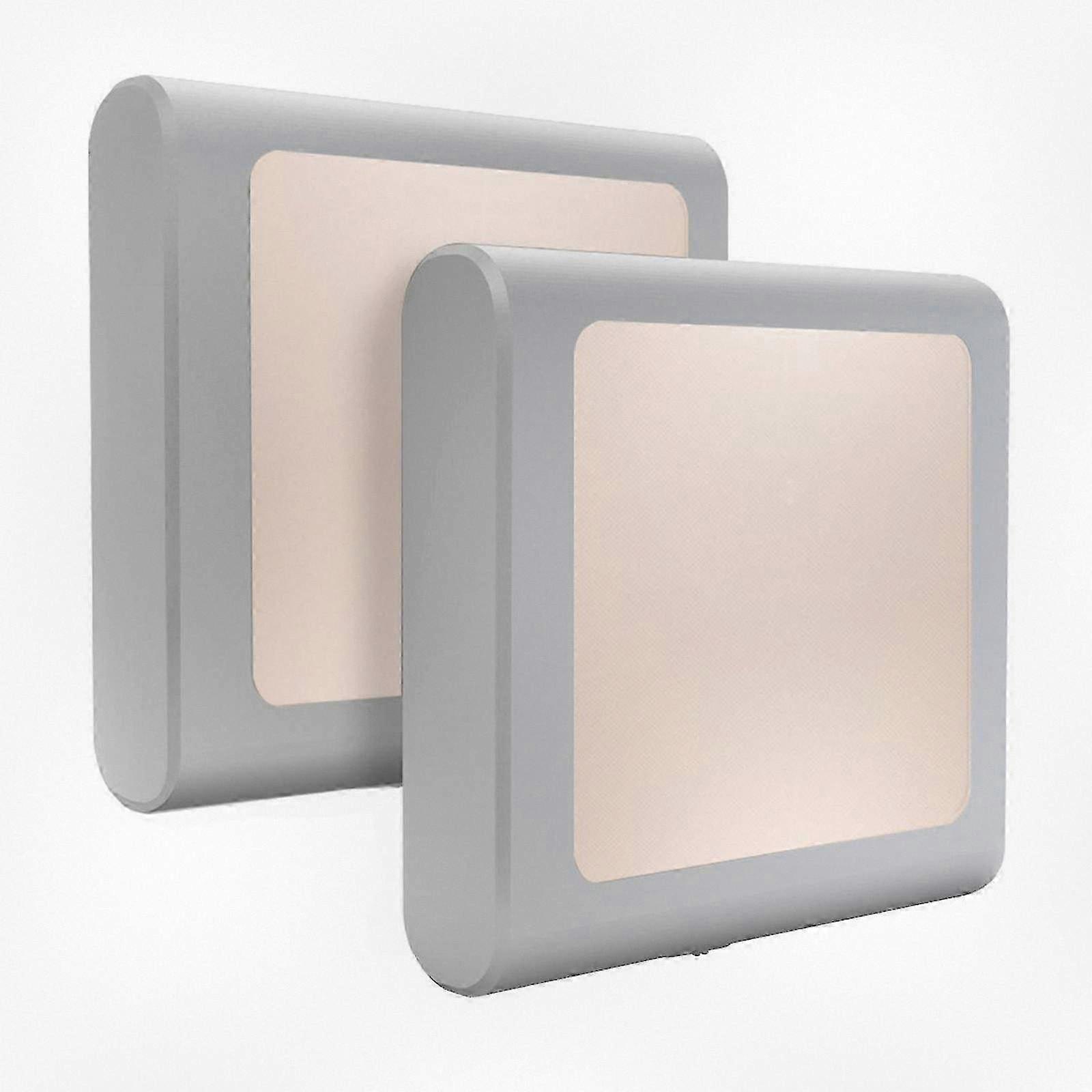 2pcs LED Night Light with Motion Detection for Emergency Use, Sensor Socket Light for Household US Plug