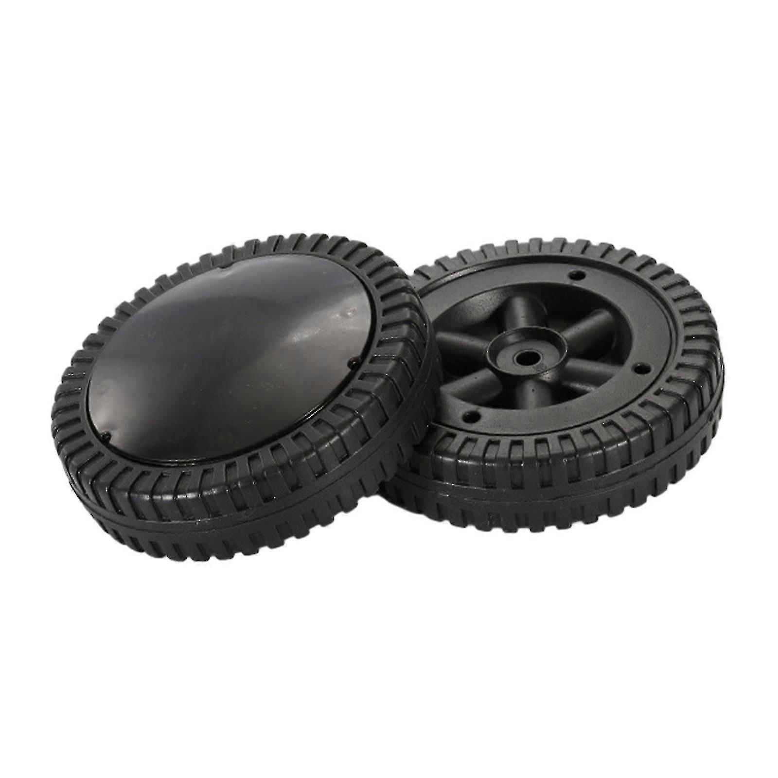 2 Pack BBQ Grill Wheels Smooth Rolling Negru 6 inch Anvelope pentru grătare