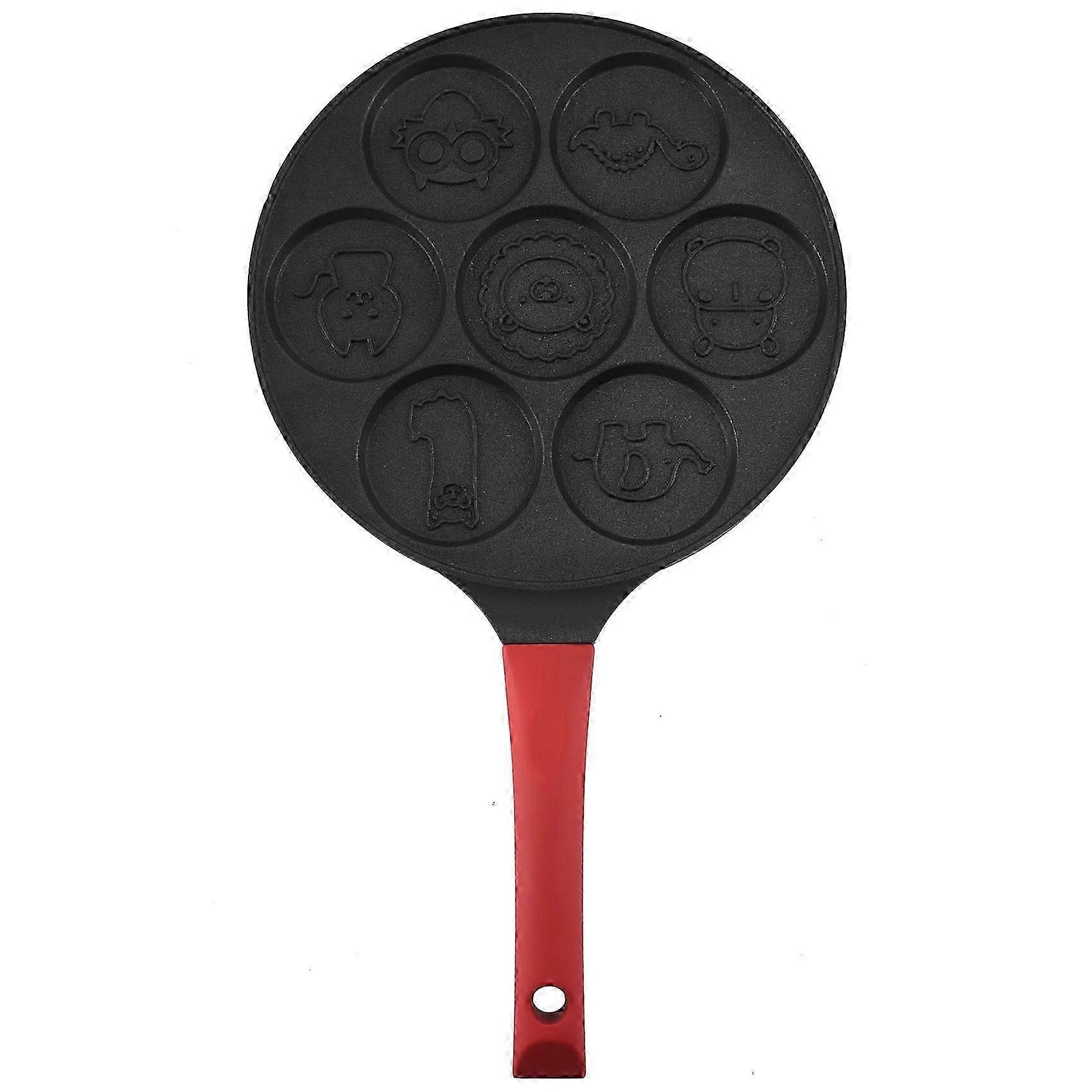 Nonstick Induction Pancake Pan with Animal Molds, Mini Griddle for Stovetop & Camping