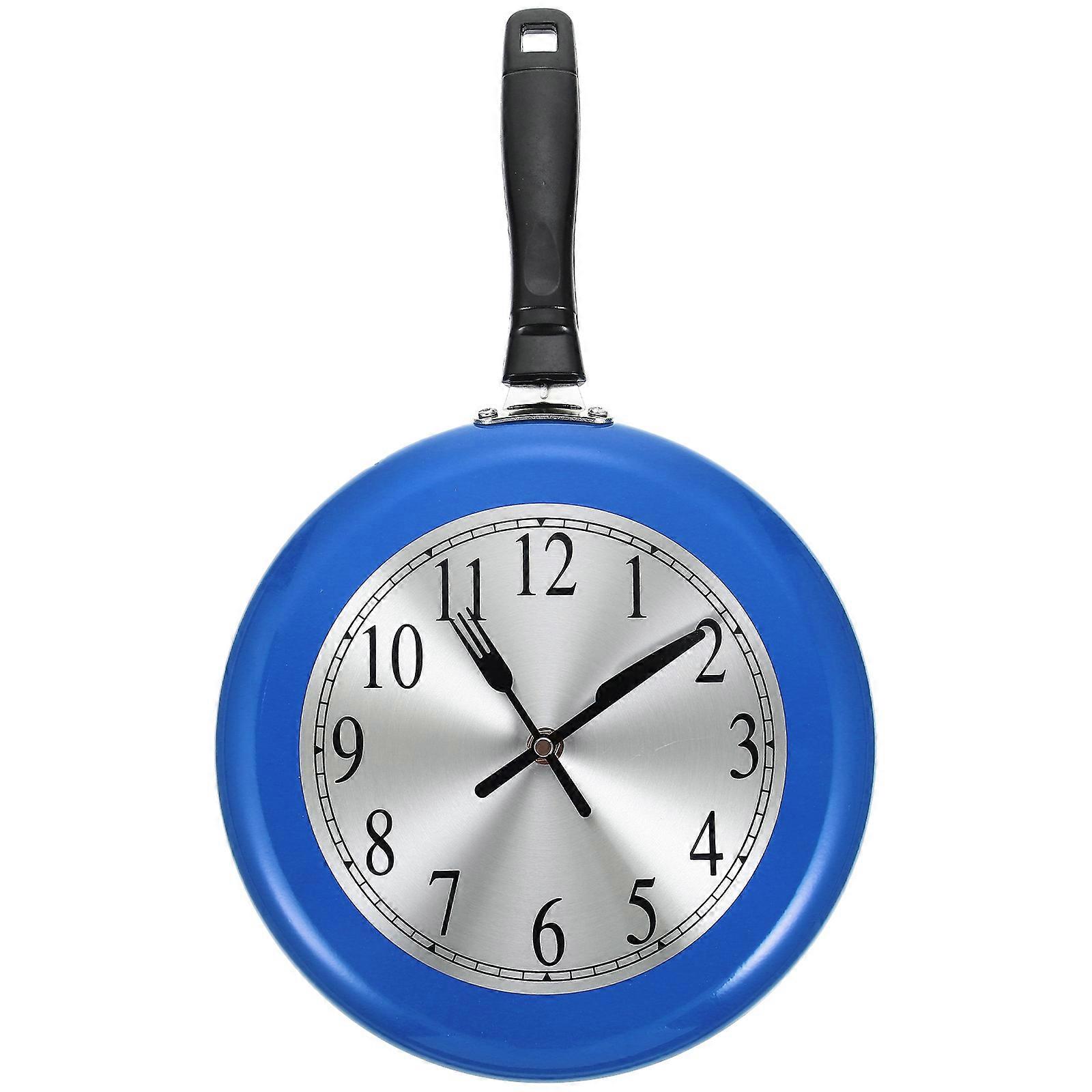 Unique Kitchen Themed Pan Clock with Precise Movement and Quality