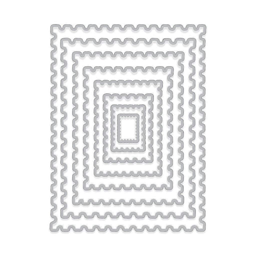 DI345 Fancy Dies, Nesting Postage Stamps Infinity