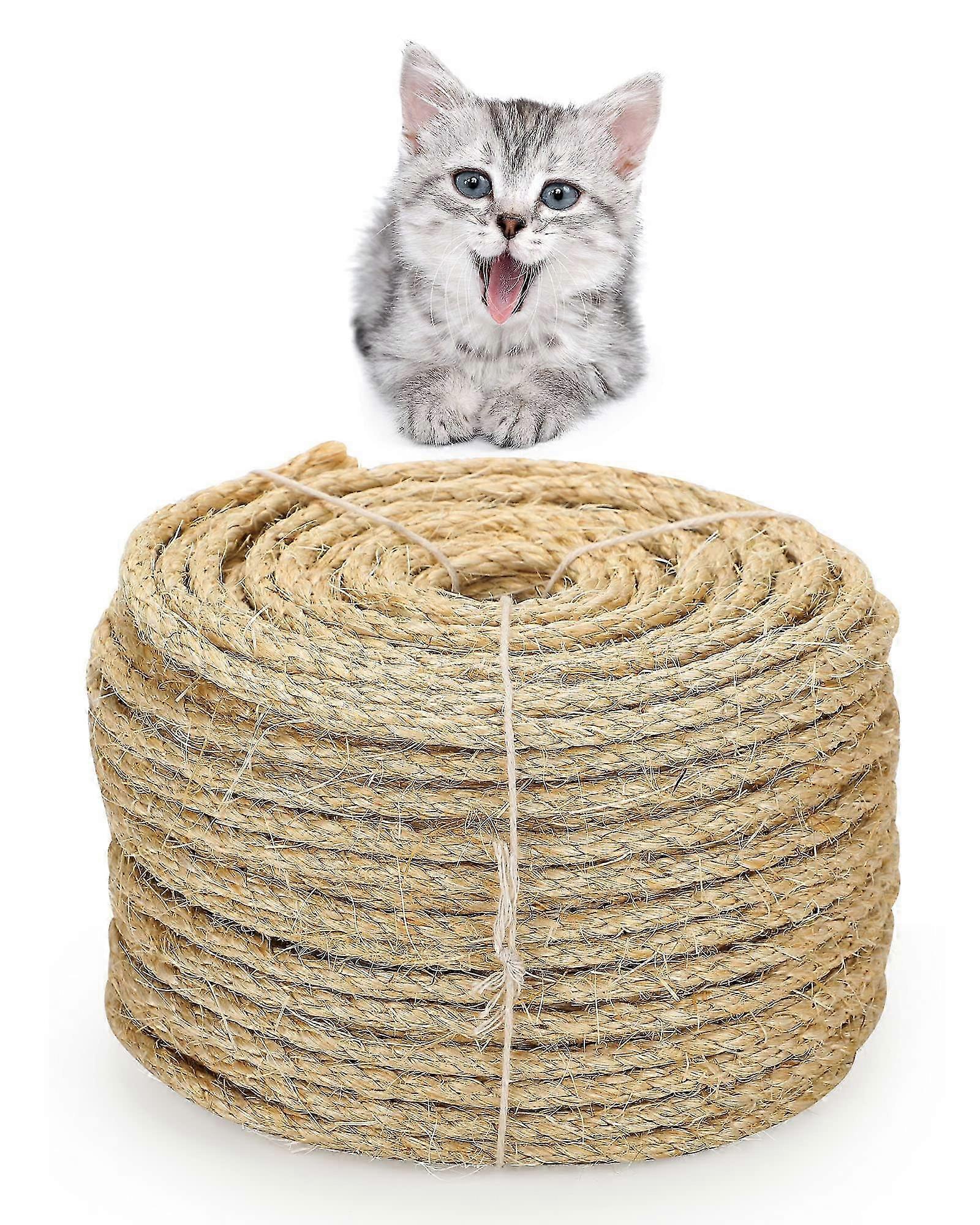 50ft Sisal Rope for Cat Scratching Post Replacement
