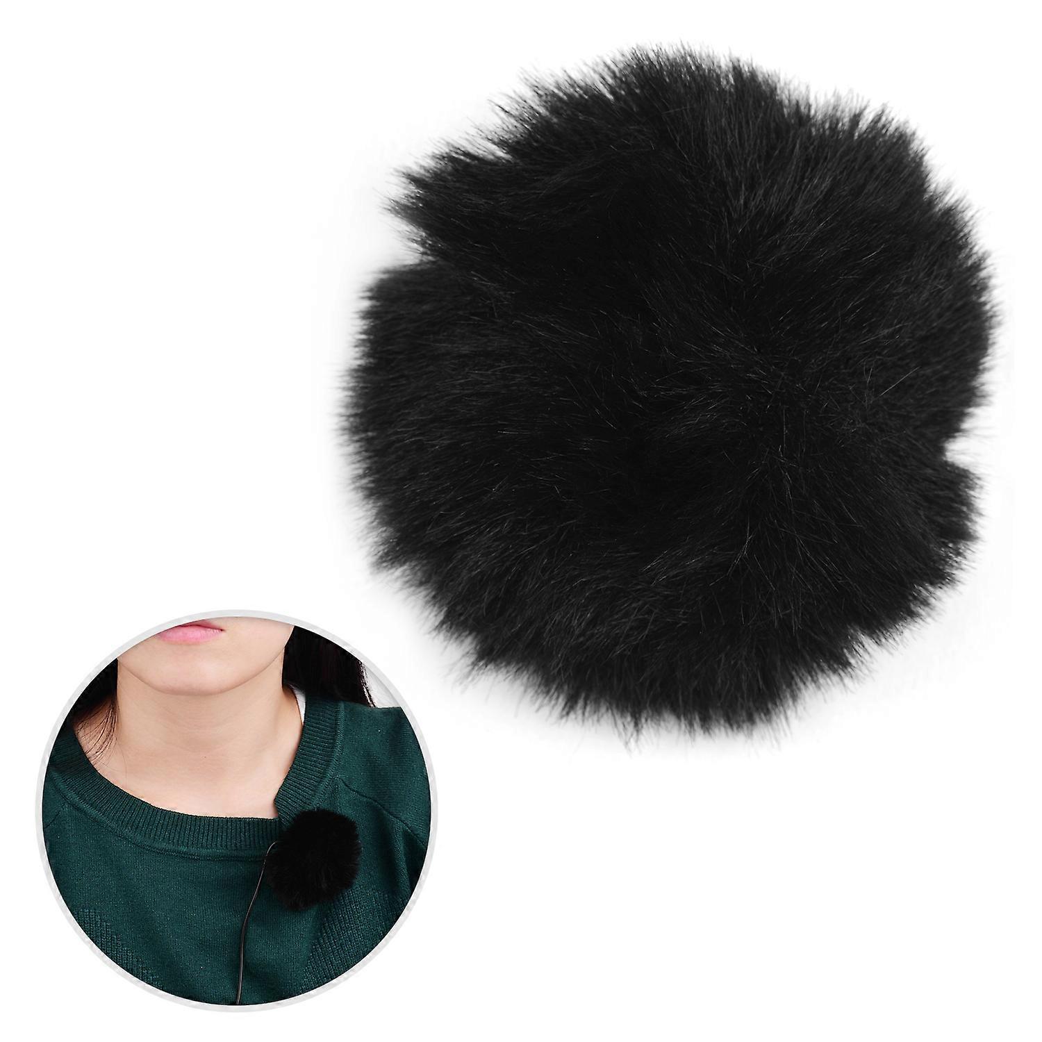 Clip-on Lavalier Microphone Windscreen Furry Windshield Mic Muff Compatible with Boya M1 and Most Lapel Microphones
