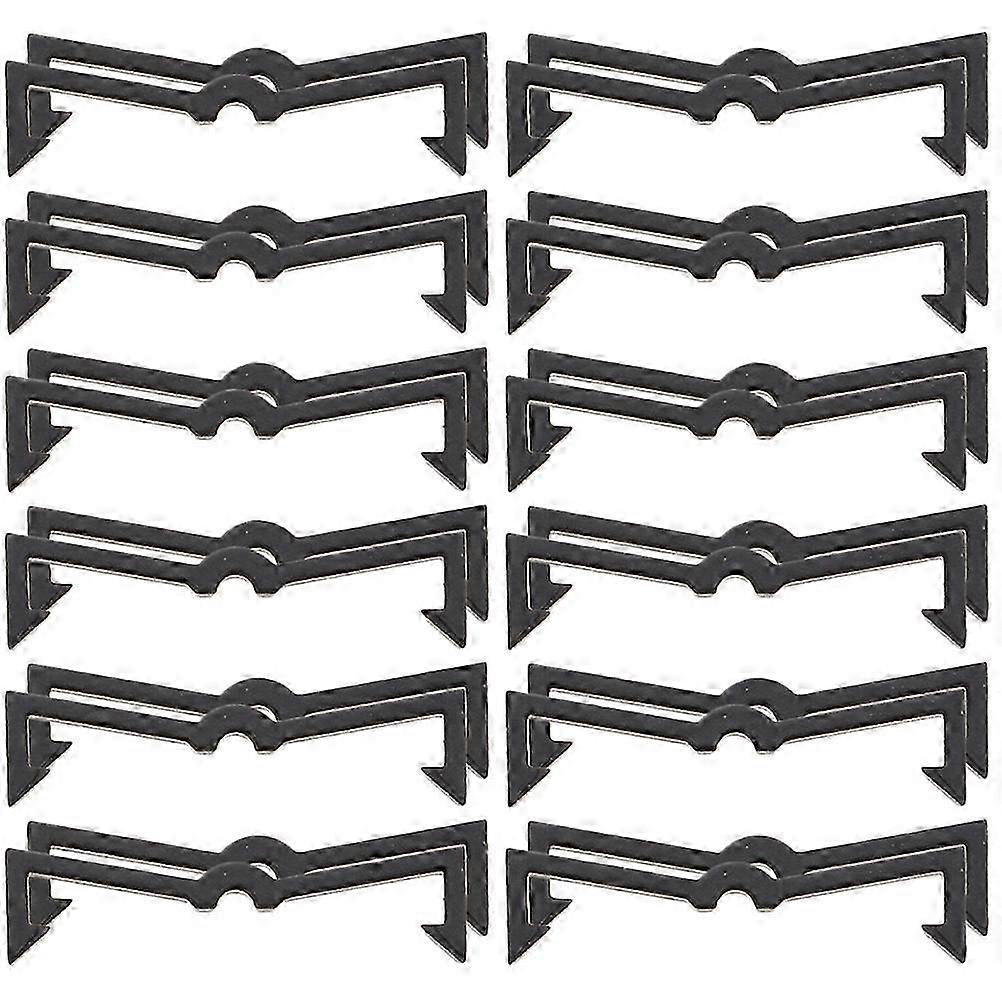 50 Pcs Black Peg Board Peg Hooks Pegboard Clips Pegboard Hook Locks Pegboard Clip Locks