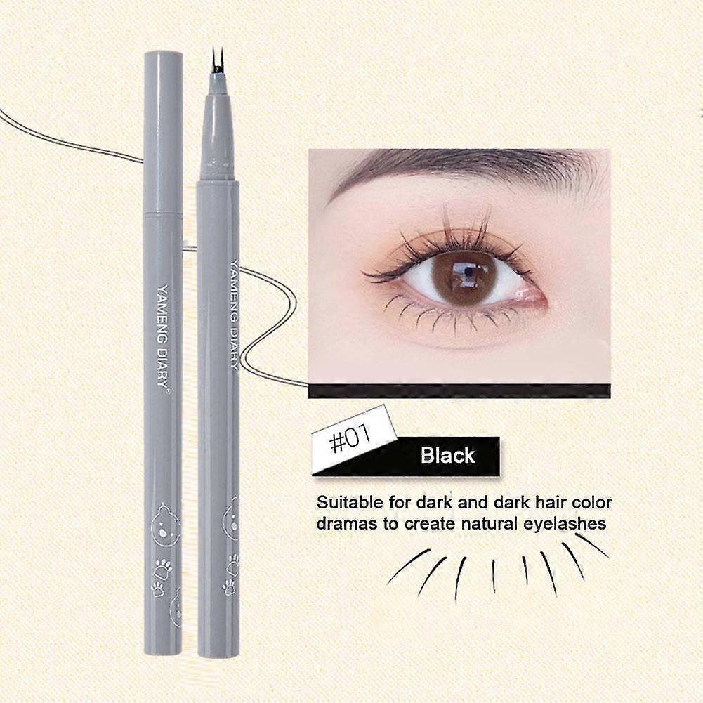 Black (A) $ Delicate pioneer two-claw eyelash pencil liquid eyeliner pen not easy to smudge waterproof eyeliner