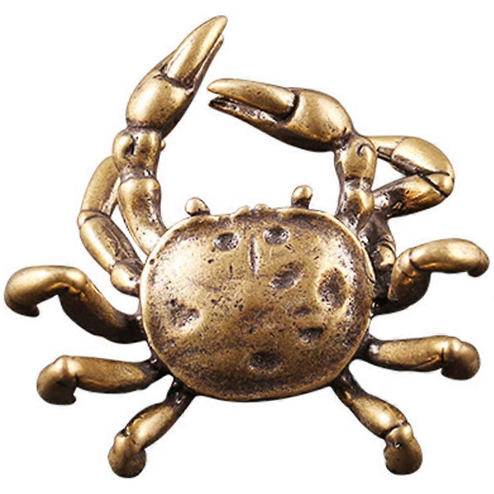 Brass Artwork, Unbreakable Decor, Creative Crab Sculpture