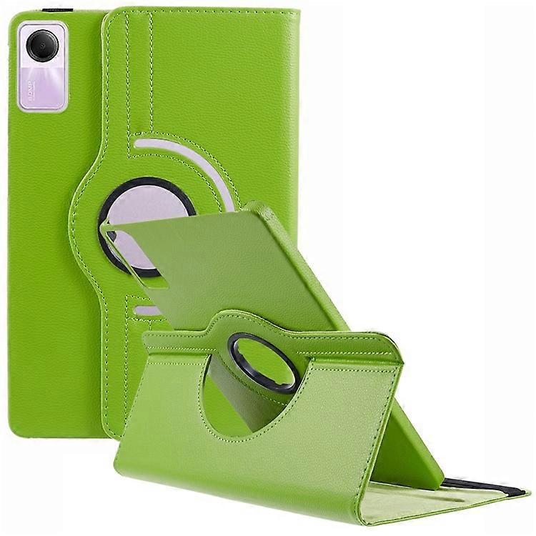 Compatible For Xiaomi Redmi Pad SE Case Litchi Texture PU Leather Protective Tablet Cover with Elastic Band