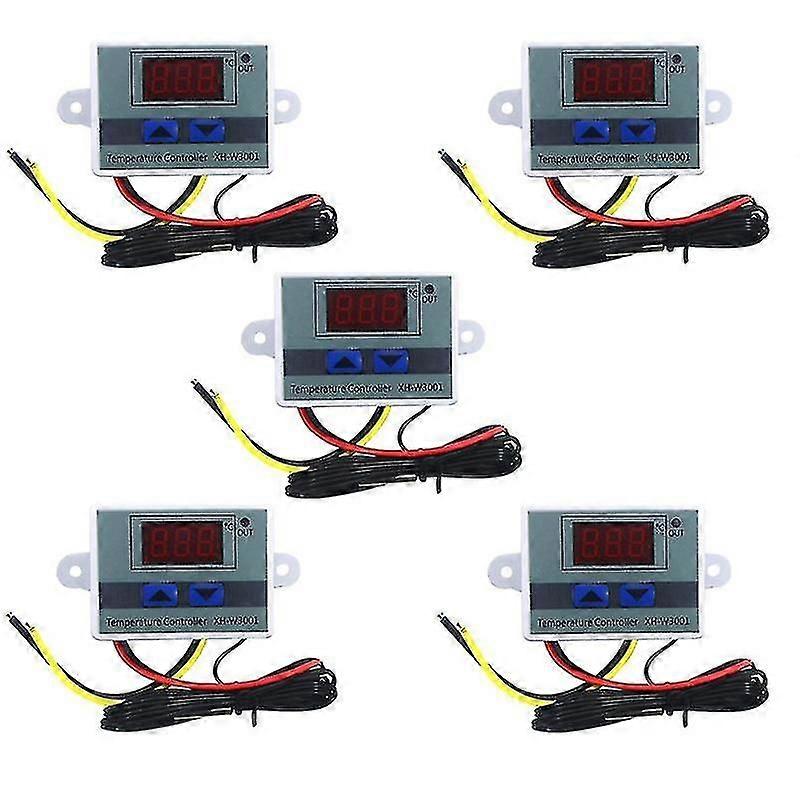 5-Pack Digital LED Temperature Controller for Incubator Heating Cooling AC 110V-220V
