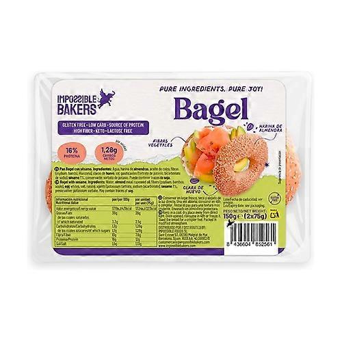 Sesame bagel 2 units of 75g