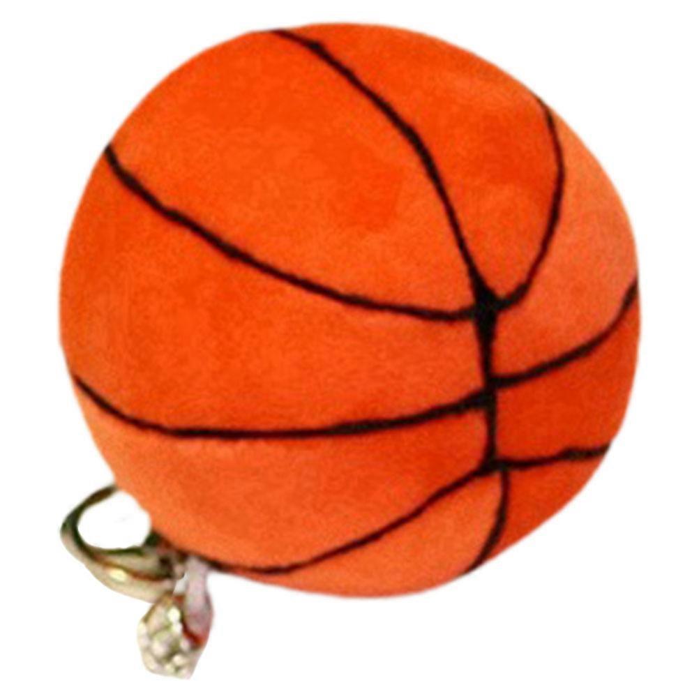 Sport Keychain Featuring a Soft Basketball Charm, Suitable for All Ages and Occasions