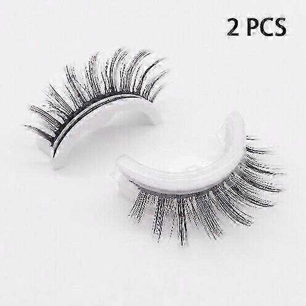 Reusable Self-adhesive Eyelashes With Natural Look Washable Glue Free Waterproof