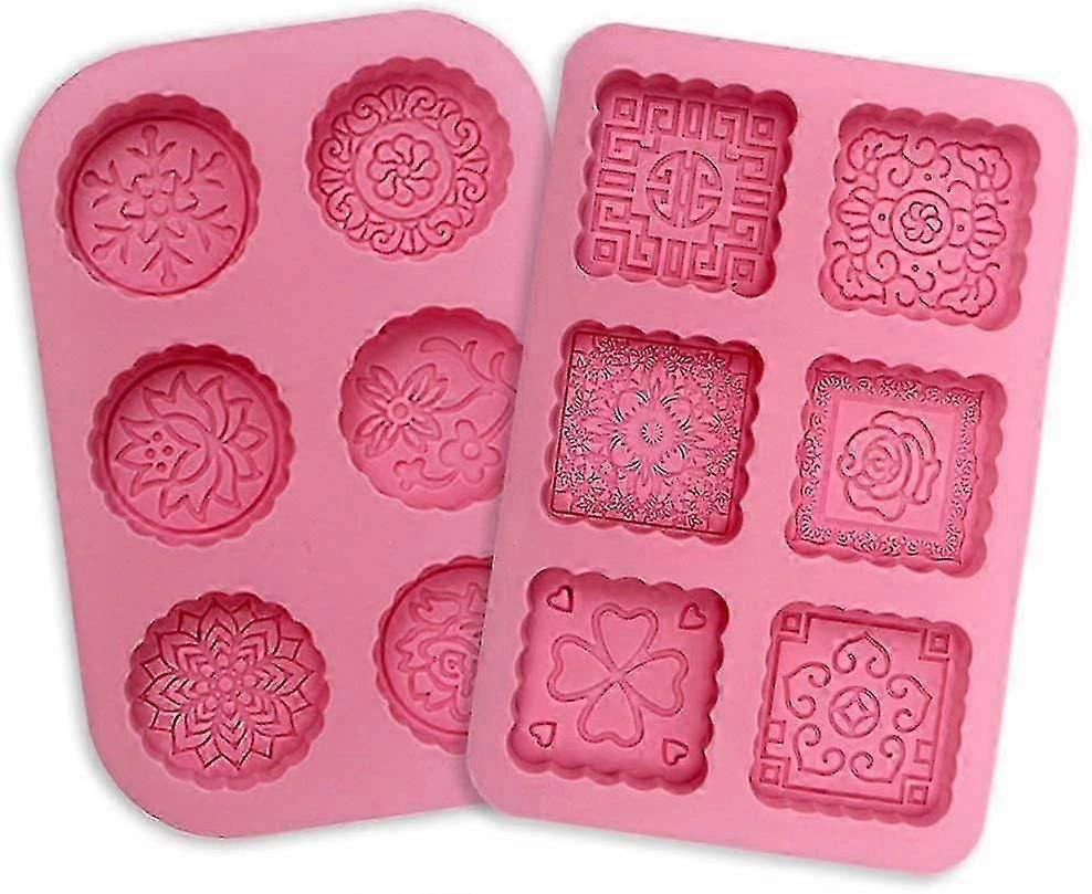 2er Pack Mooncake Schokoladenwaffelform Silikonformen vxz