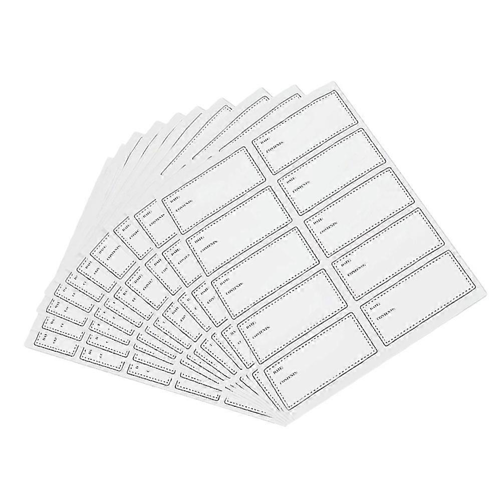 Container Labels Canning Jars Bottle Labeling Waterproof Self-Adhesive 50Sheets EasyPeelOff