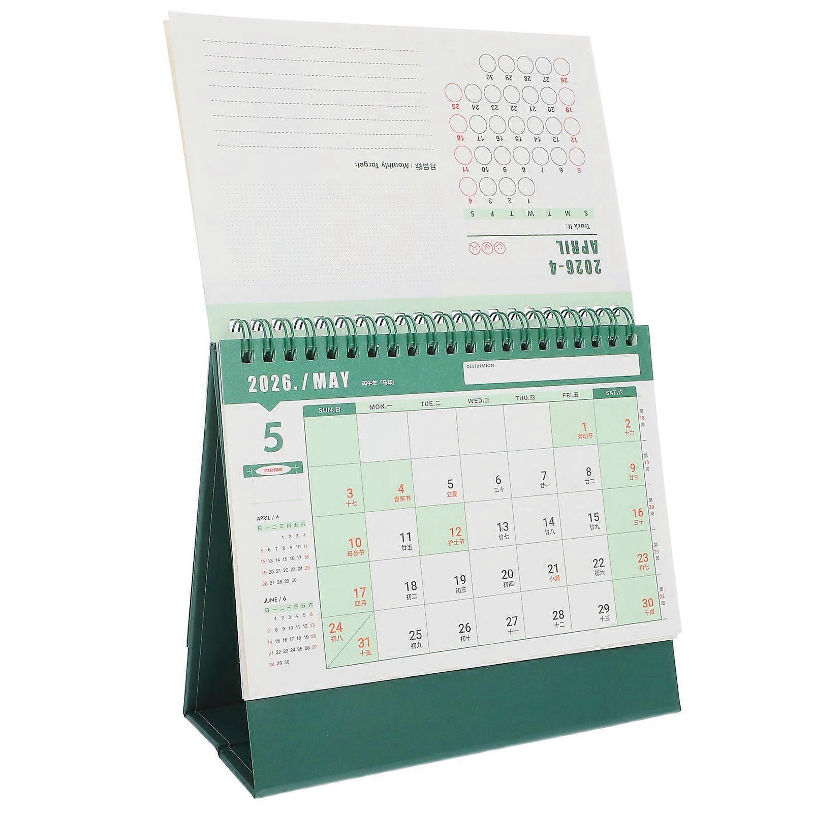 Here's a polished and professional product description for your **Portable 2026 Desk Calendar**:
**Portable 2026 Desk Calendar – Compact Desktop