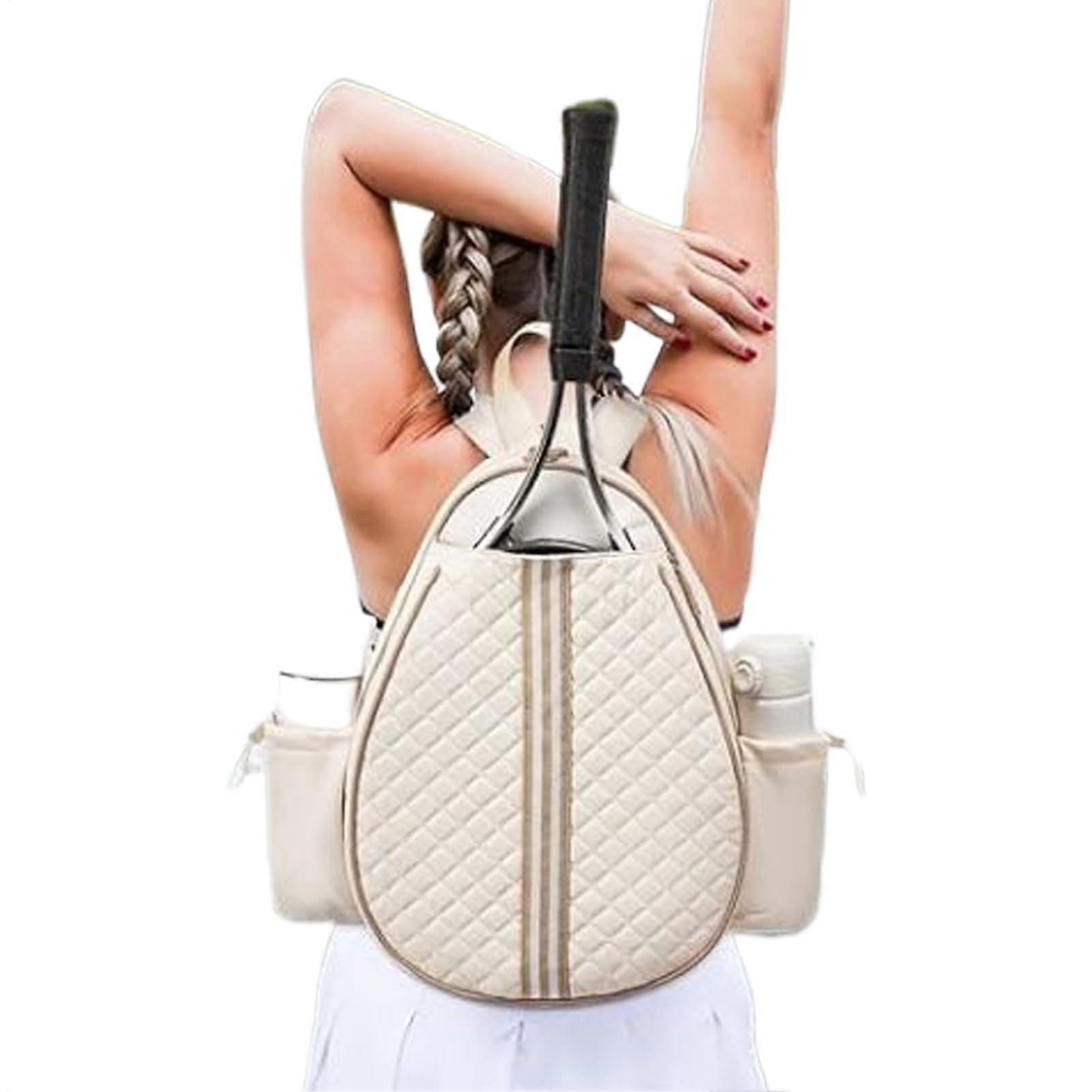 حقيبة تنس ، حقيبة مضرب متعددة الوظائف للملابس الرياضية ، واق من المطر للشاطئ ، صالة ألعاب رياضية ، حمل الخصر ، 12.6 × 4.72 × 16.54 بوصة