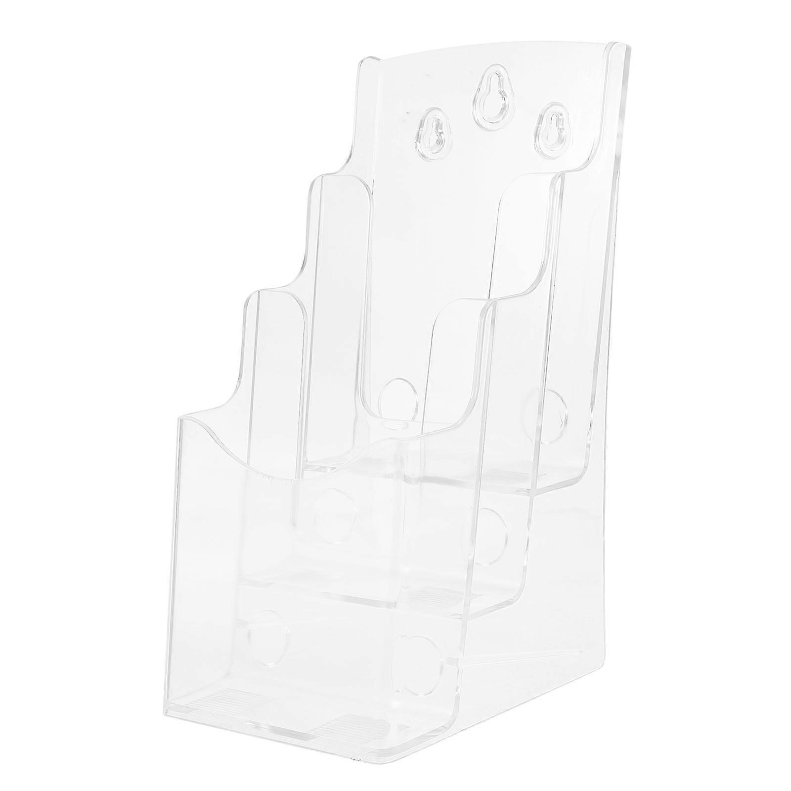 Transparent Business Card Holder Display Stand Desktop Card Storage Rack for Professional Organization and Showcase