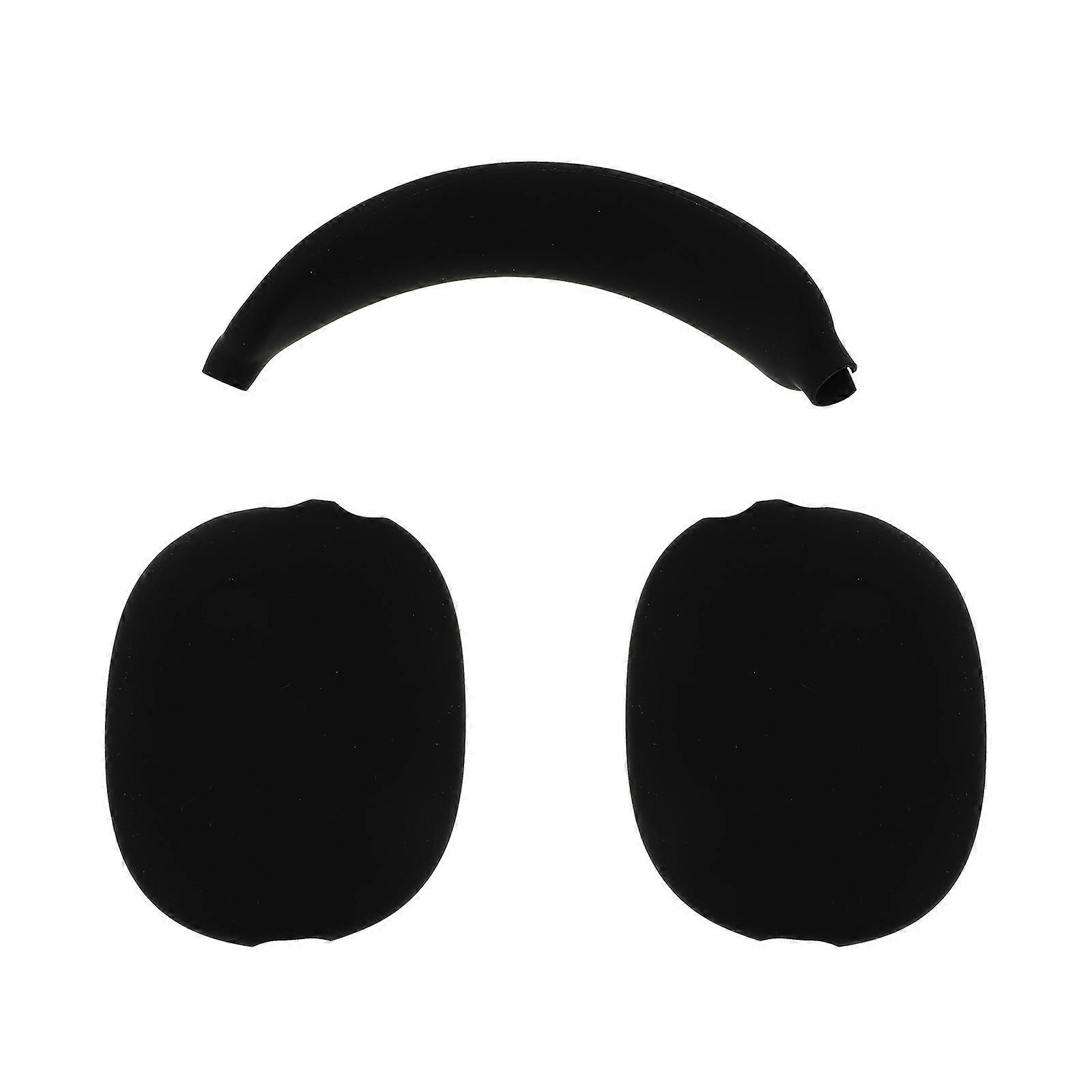 Headset Protector Silicone Earphone Shell Compatible for Airpods Max Travel Daily Use Black 15X10.5X4CM Scratch Protection 1Pcs