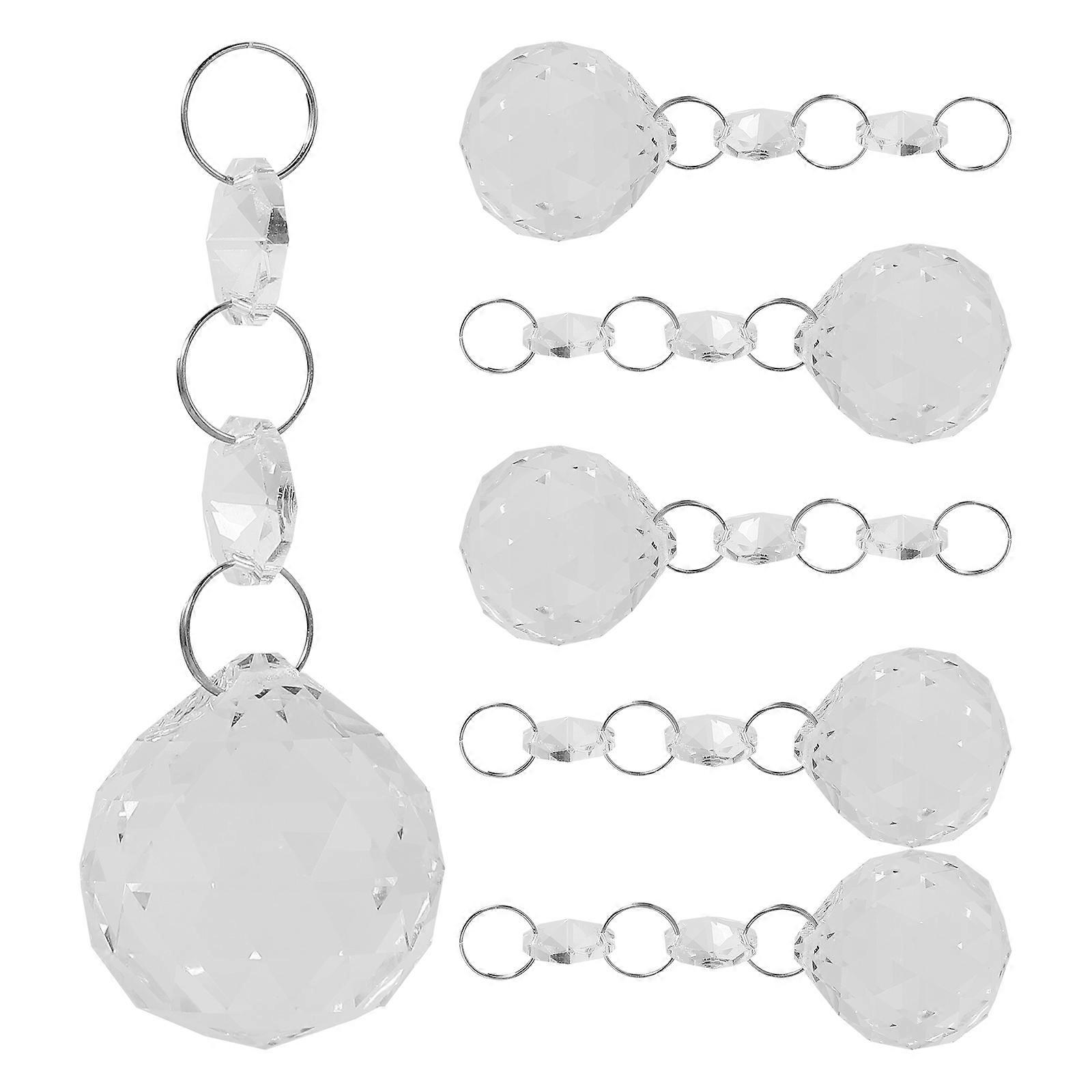 Ceiling Pendant Crystal Decoration For Lamp Precise Cutting Process 6Pcs