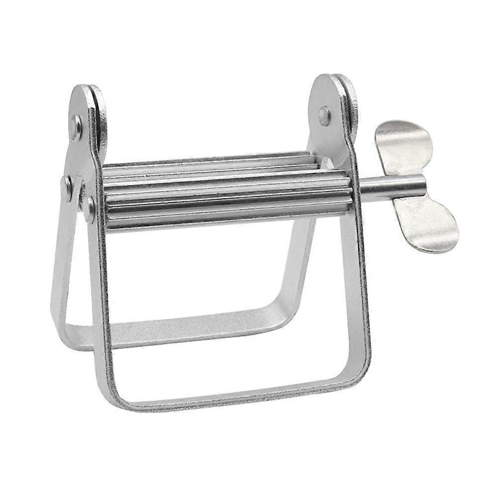 כלי מסחטת שפופרת מסחטת משחת שיניים סחיטה יעילה לשימוש יומיומי כסף 10x8.5x2 ס"מ 1 יחידות