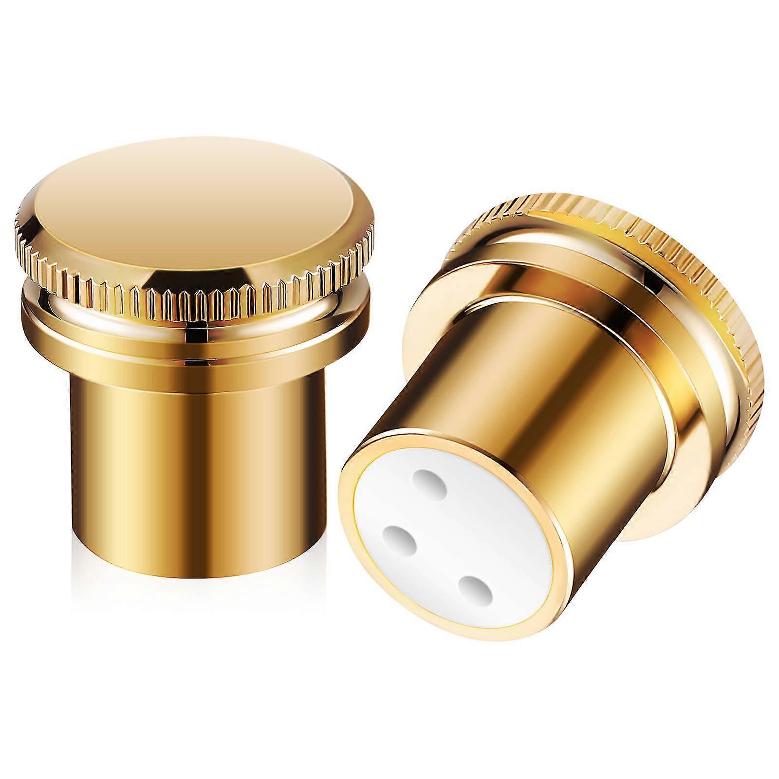 Round Microphone Female Connector Caps Daily Use Noise Reducing 2Pcs