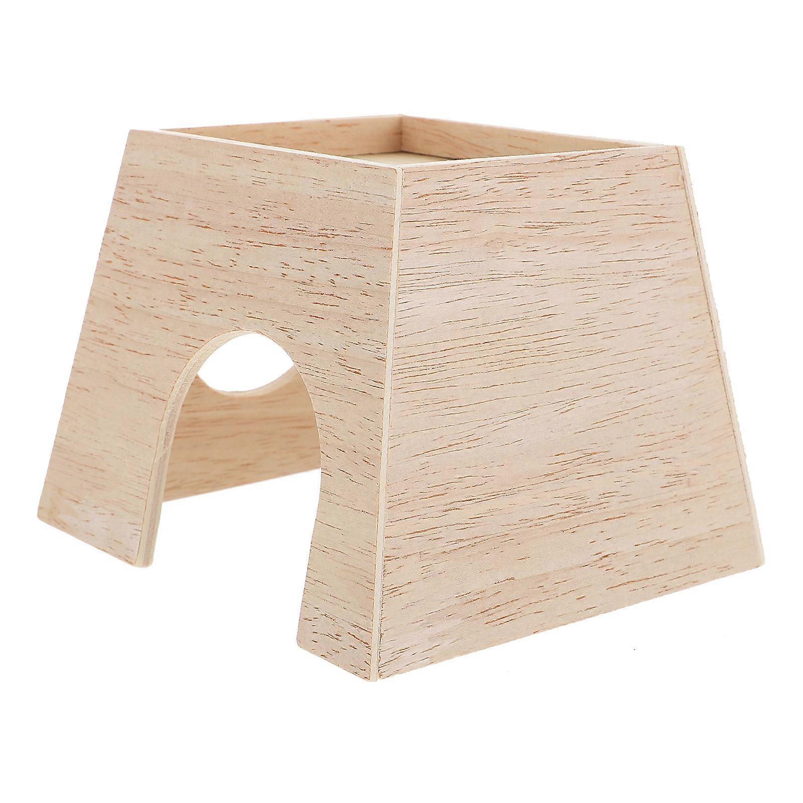 Wooden Small Pet House Multi Functional Hamster Hideout Chicken Incubation Box Bite Resistant Durable Design for Small Animals