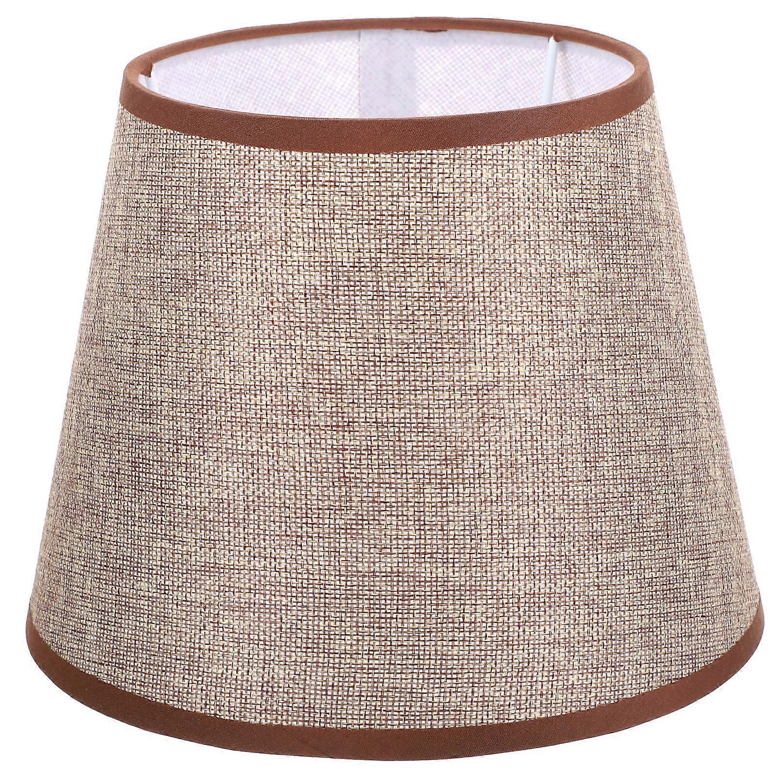 Linen Fabric Lamp Shade Replacement for Table Lamps – Lightweight Cloth Cover with Elegant Design for Warm Ambient Lighting in Living Room or Bedroom