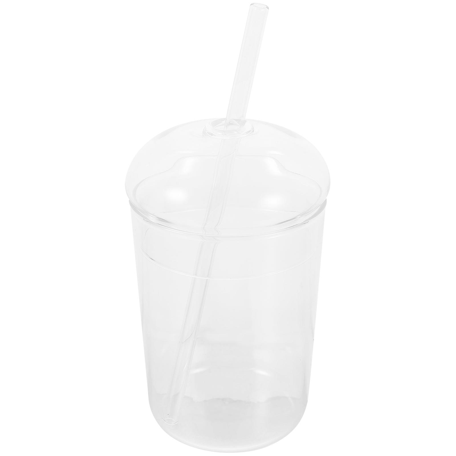 Sippy Cup High Borosilicate Glass Transparent Storage Home Use 1Pack