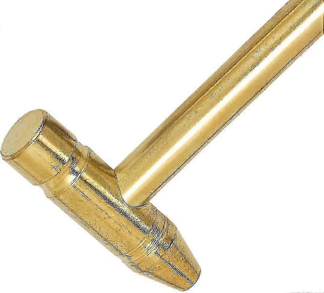 Brass Hammer 5-in-1 Mini Hammer Copper Plated Hammer With Screwdriver Multi-function Golden Tool Hardware Tools Screwdriver1pcs