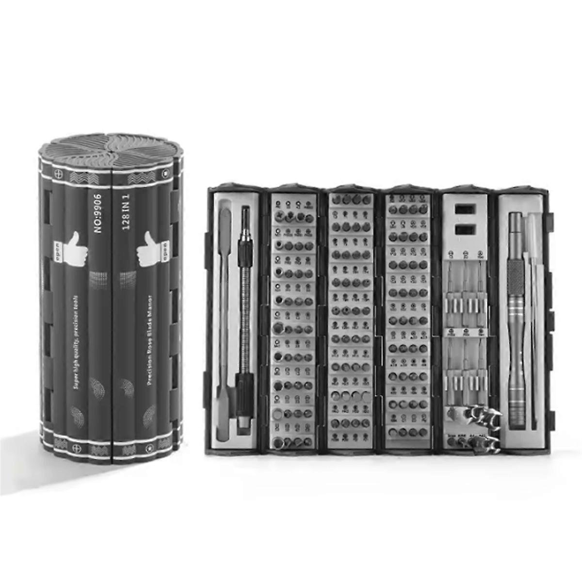 128 in 1 Precision Screwdriver Set Magnetic Screw Nuts Bits Multi Functional Household Repair Tools